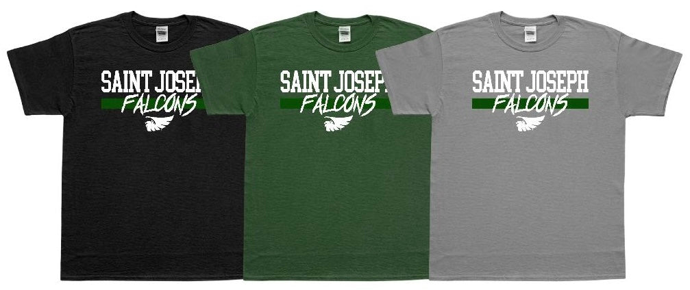NEW Saint Joseph Falcon Stripe T-Shirt