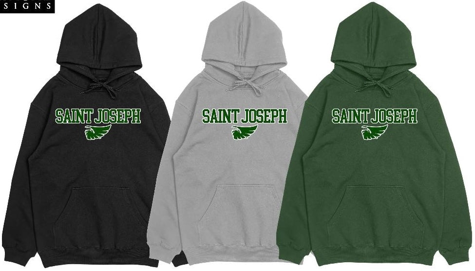 New!! Saint Joseph Falcon Logo Embroidered Sweatshirt