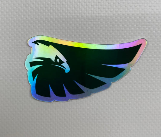 Holographic Falcon Logo Sticker (Medium)